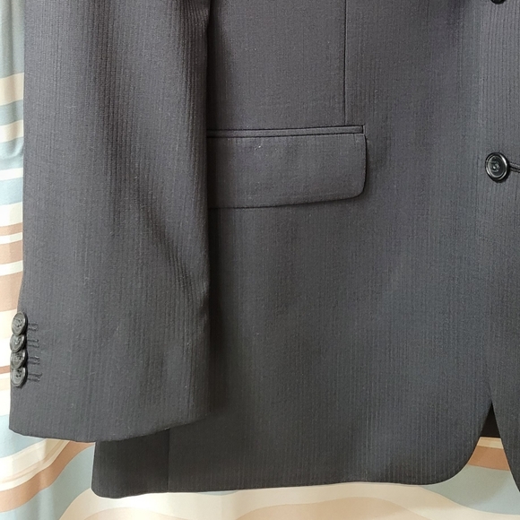 Marc Anthony Slim-Fit Shadow-Striped Wool jacket - Picture 5 of 14